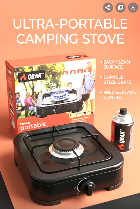 Cocina Portátil a Gas QBAK