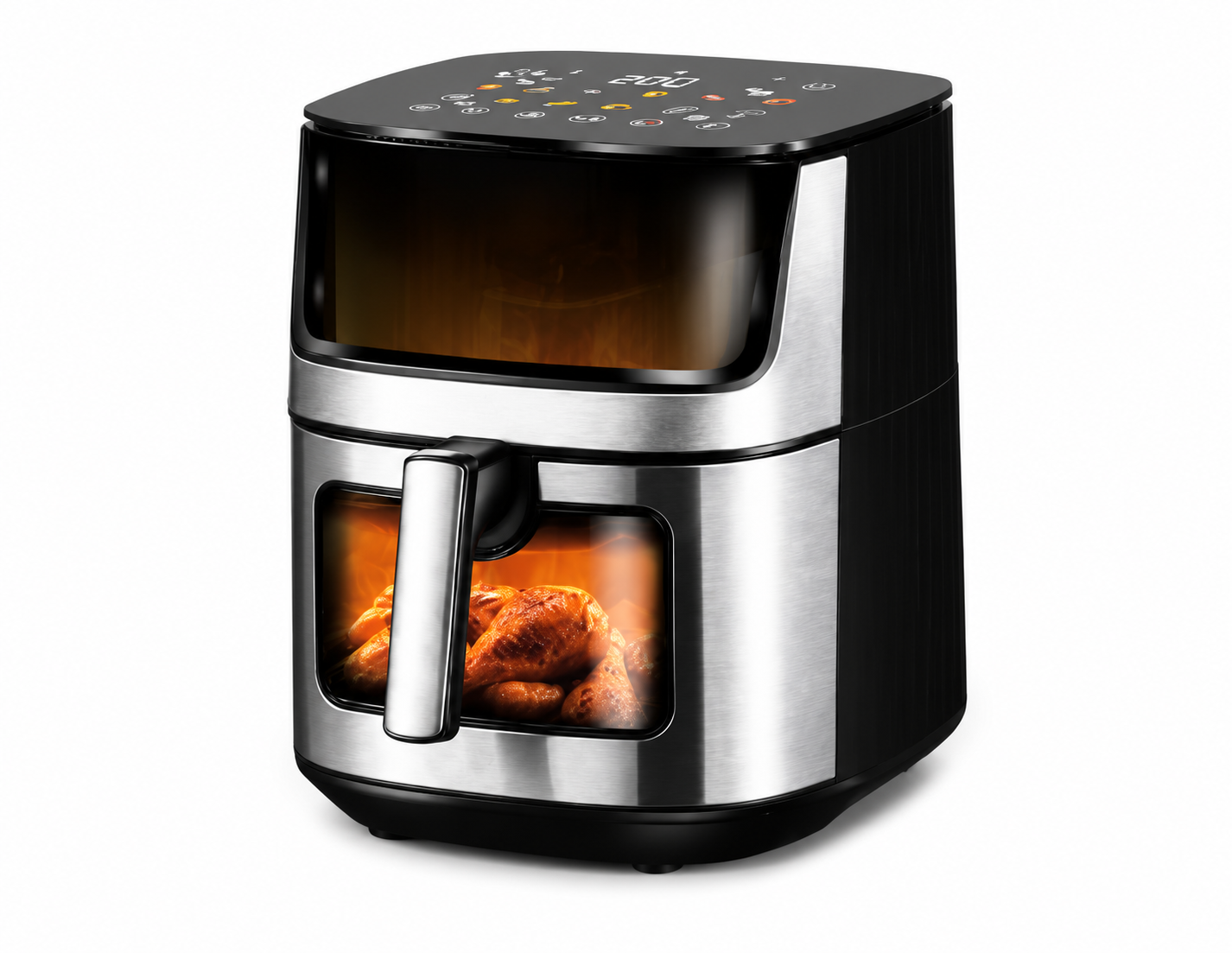 🔥 Freidora de Aire Royal Swiss XXL 8L | Ventana de Visualización y Panel Digital Táctil 🔥 Disfruta de comidas más saludables, crujientes y deliciosas para toda la familia con la comodidad de la tecnología Royal Swiss. 🍽️✨