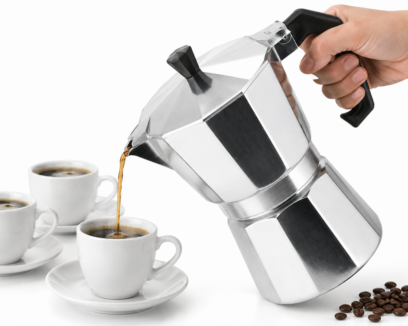 🔥 Cafetera Italiana de Aluminio Serie Verde | Café Tradicional con Sabor Auténtico 🔥 Disfruta del verdadero placer del café casero con una cafetera diseñada para durar y ofrecer el mejor resultado en cada preparación. ☕✨