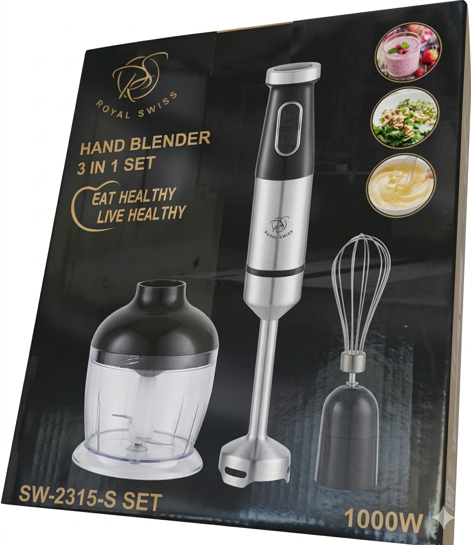 Batidora de Mano Royal Swiss 3 en 1