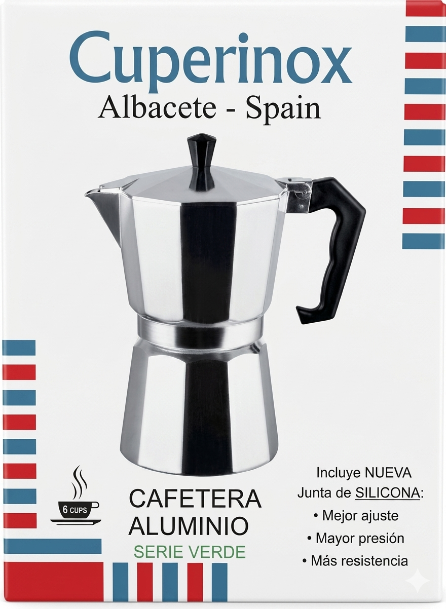 Cafetera de Aluminio Cuperinox - Serie Verde