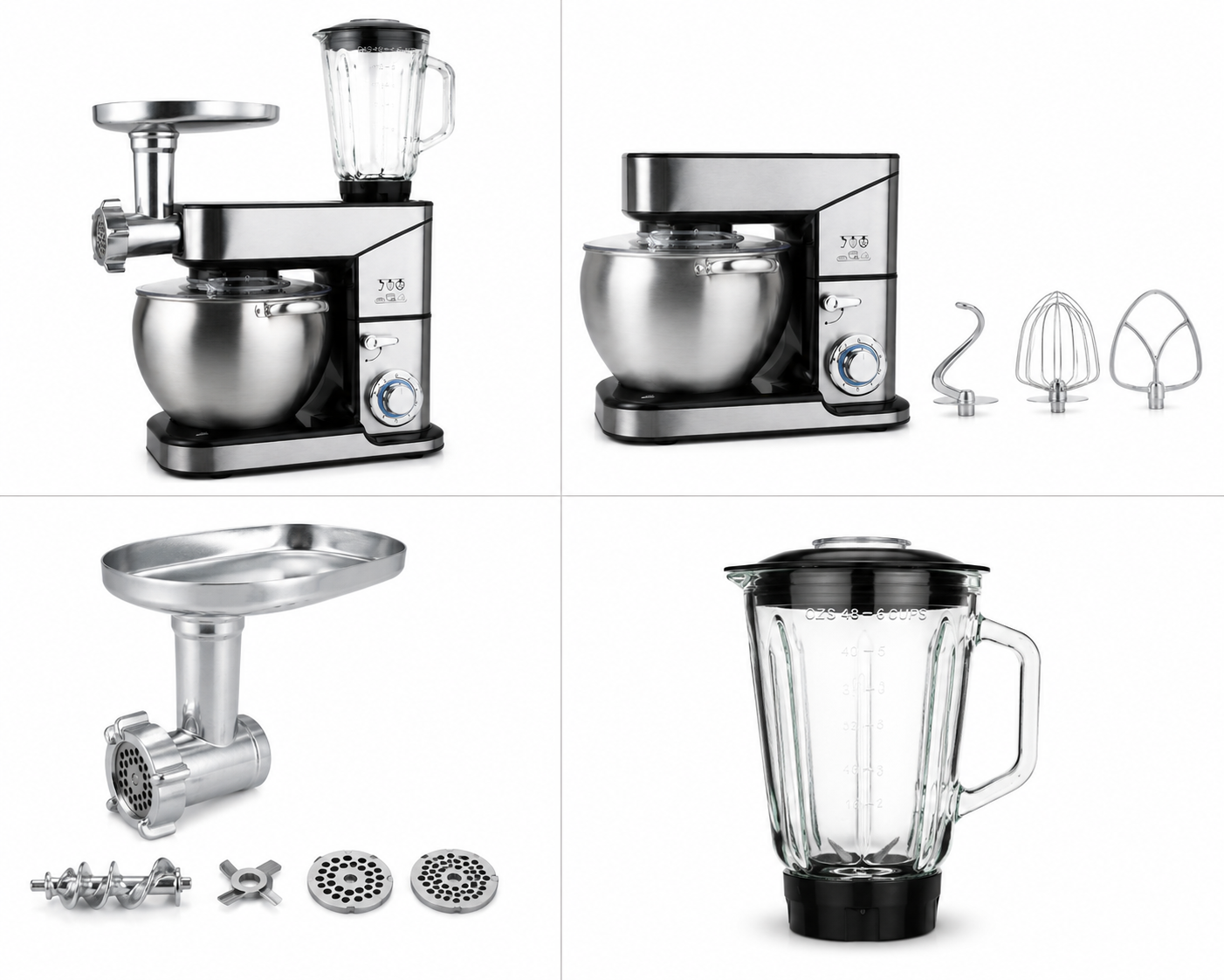 🔥 Procesador de Alimentos Royal Swiss 10L 2000W | Multifunción Profesional con Accesorios Incluidos 🔥