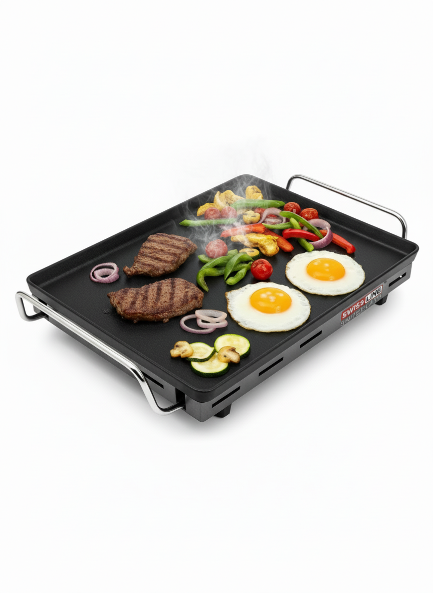 🥩 Plancha Grill XL Swiss Line – 2500W (63X33CM)