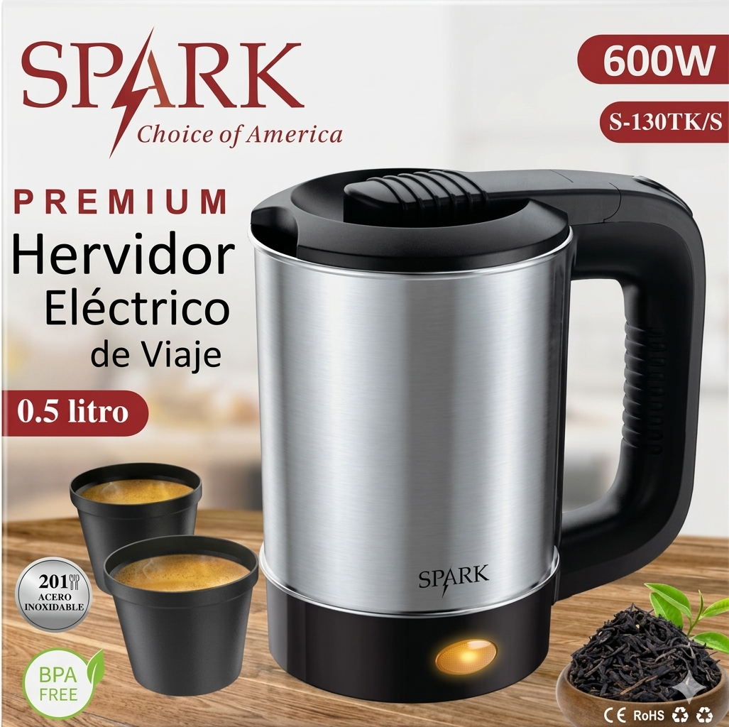 Hervidor Eléctrico de Viaje Premium SPARK