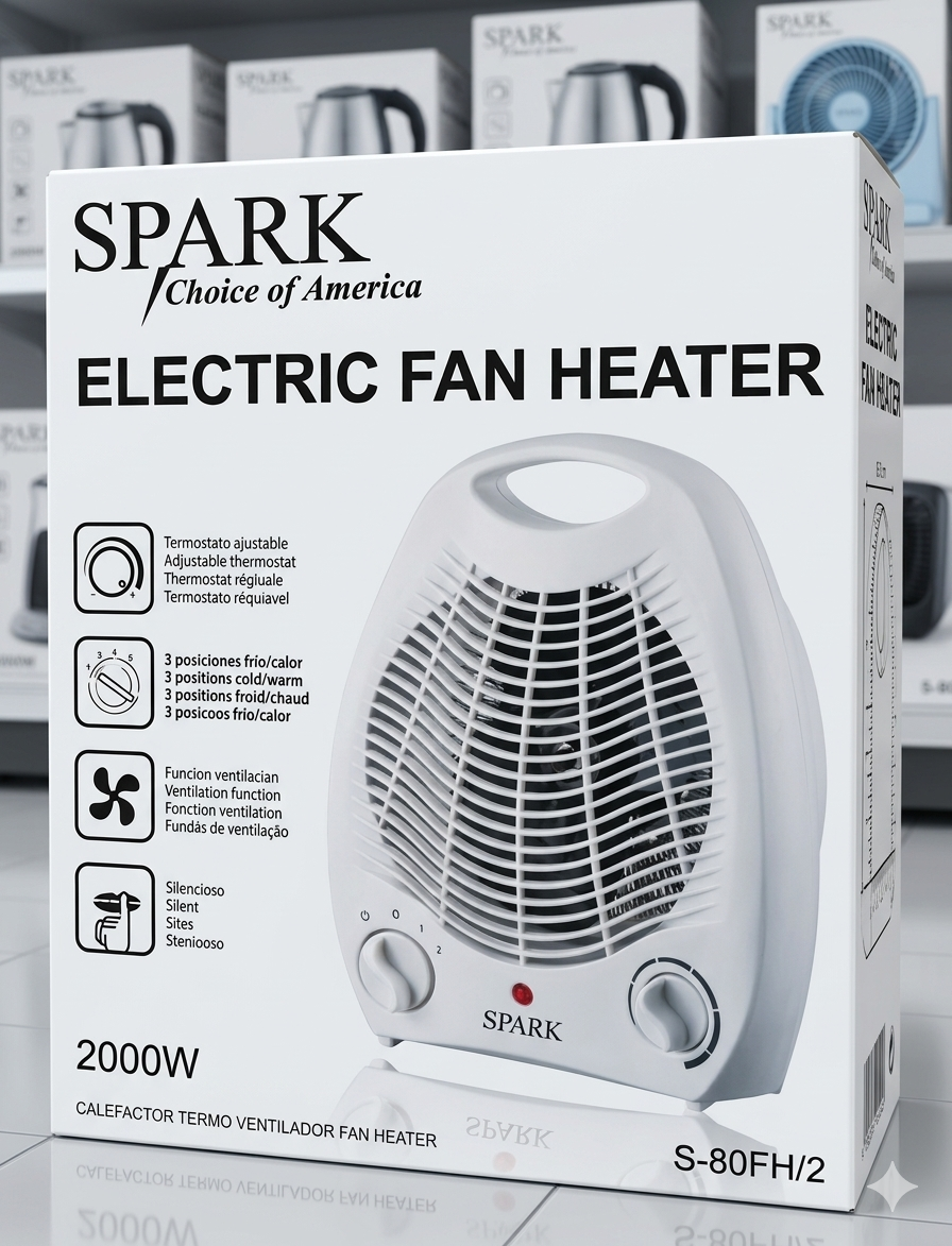Calefactor Termoventilador SPARK S-80FH2