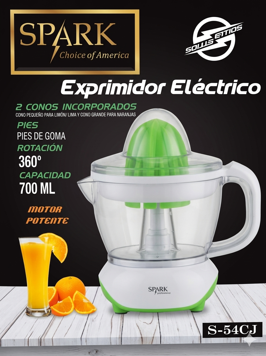 Exprimidor Eléctrico SPARK S-54CJ