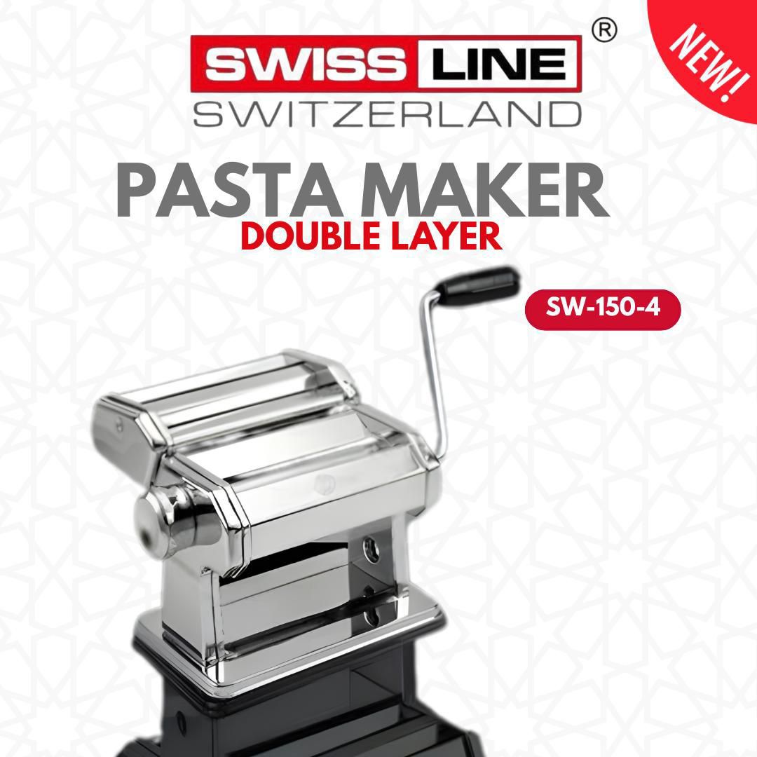 🍝 Máquina para Pasta Manual Swiss Line – Doble Rodillo